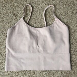 Athleta Light Pink Ribbed Camisole